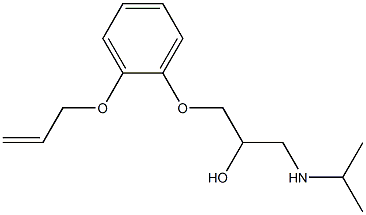 (±)-1-[o-(allyloxy)phenoxy]-3-(isopropylamino)propan-2-ol Structure