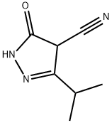 2-Pyrazoline-4-carbonitrile,3-isopropyl-5-oxo-(8CI) Structure