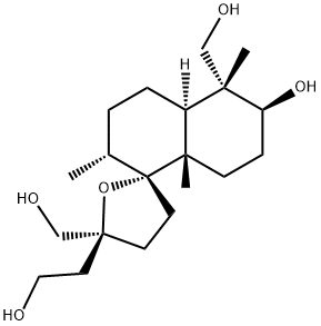 23554-81-6 (2R,4'aα,5S)-3',4,4',4a',5,5',6',7',8',8a'-Decahydro-6'β-hydroxy-5-(2-hydroxyethyl)-2'α,5',8'aβ-trimethylspiro[furan-2(3H),1'(2'H)-naphthalene]-5,5'α-dimethanol