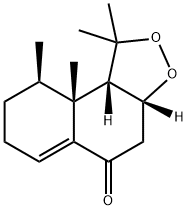(3aR)-1,3aβ,4,7,8,9,9a,9bβ-オクタヒドロ-1,1,9β,9aβ-テトラメチル-5H-ナフト[2,1-c][1,2]ジオキソール-5-オン 化学構造式