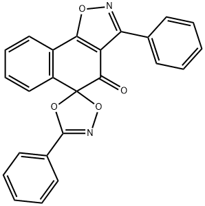 3,3'-Diphenylspiro[1,4,2-dioxazole-5,5'(4'H)-naphth[2,1-d]isoxazol]-4'-one,23767-17-1,结构式