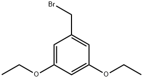 1-(bromomethyl)-3,5-diethoxybenzene 化学構造式