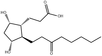 5,7-dihydroxy-11-ketotetranorprostanoic acid Structure
