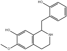 1,2,3,4-Tetrahydro-6-methoxy-1-salicyl-7-isoquinolinol 结构式