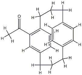 6-Acetyltricyclo[10.2.2.25,8]octadeca-1(14),5,7,12,15,17-hexaene,24777-35-3,结构式