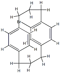 6-ブロモトリシクロ[10.2.2.25,8]オクタデカ-5,7,12,14(1),15,17-ヘキサエン 化学構造式