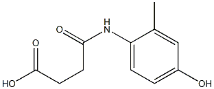 4-(4-hydroxy-2-methylanilino)-4-oxobutanoic acid Struktur