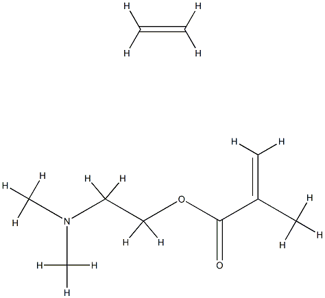 2-Propenoic acid, 2-methyl-, 2-(dimethylamino)ethyl ester, polymer with ethene Struktur