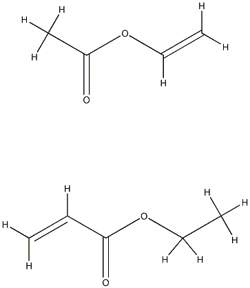2-Propenoic acid, ethyl ester, polymer with ethenyl acetate 化学構造式