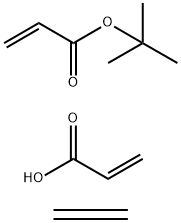 2-Propenoic acid, polymer with 1,1-dimethylethyl 2-propenoate and ethene Structure