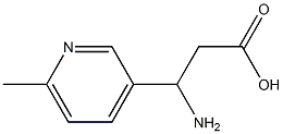 3-Pyridinepropanoicacid,-bta--amino-6-methyl-(9CI) 化学構造式