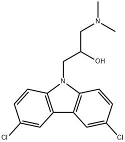 1-(3,6-dichloro-9H-carbazol-9-yl)-3-(dimethylamino)propan-2-ol Structure