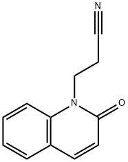 1(2H)-Quinolinepropanenitrile,2-oxo-(9CI),25420-48-8,结构式