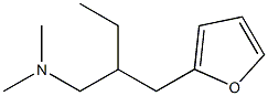 β-エチル-N,N-ジメチル-2-フラン-1-プロパンアミン 化学構造式