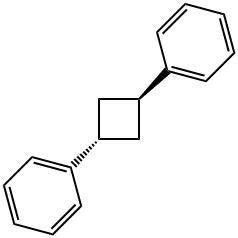 1α,3β-Diphenylcyclobutane Struktur