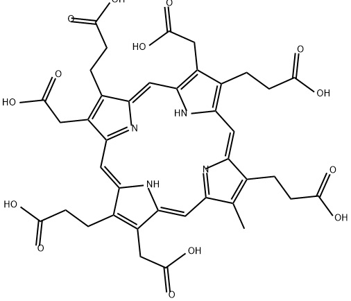 3,8,13-tris(carboxymethyl)-17-methyl-21H,23H-Porphine-2,7,12,18-tetrapropanoic acid|