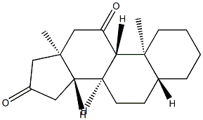 5α-Androstane-11,16-dione,25788-15-2,结构式