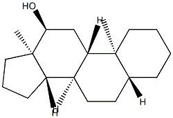 5α-Androstan-12α-ol Struktur