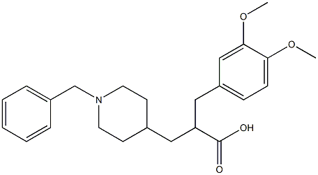 ALPHA-[(3,4-二甲氧基苯基)甲基]-1-(苯基甲基)-4-哌啶丙酸, 259170-03-1, 结构式