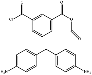 5-Isobenzofurancarbonyl chloride, 1,3-dihydro-1,3-dioxo-, polymer with 4,4-methylenebisbenzenamine Structure