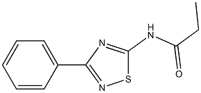 N-(3-phenyl-1,2,4-thiadiazol-5-yl)propanamide 结构式