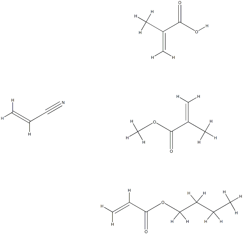 2-Propenoic acid, 2-methyl-, polymer with butyl 2-propenoate, methyl 2-methyl-2-propenoate and 2-propenenitrile|2-丙烯酸-2-甲基与聚丁基-2-丙烯酸酯、甲基-2-甲基-2-丙烯酸酯和2-丙烯腈的聚合物