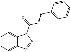 1-(3-苯基-2-丙烯酰)-1H-1,2,3-苯并三唑, 26112-94-7, 结构式