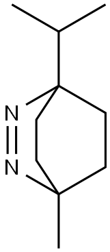 2,3-Diazabicyclo[2.2.2]oct-2-ene,1-methyl-4-(1-methylethyl)-(9CI),262370-08-1,结构式