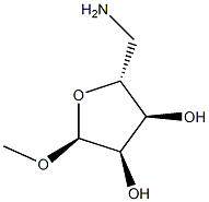 alpha-D-Ribofuranoside,methyl5-amino-5-deoxy-(9CI),262600-85-1,结构式