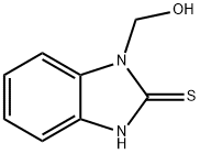 2H-Benzimidazole-2-thione,1,3-dihydro-1-(hydroxymethyl)-(9CI) 化学構造式