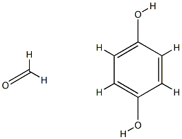 formaldehyde-hydroquinone polymer 化学構造式