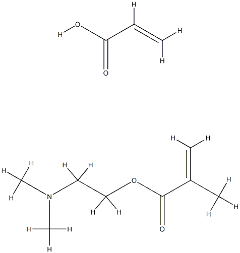 2-(Dimethylamino)ethyl 2-methyl-2-propenoate polymer with 2-propenoic acid,26655-25-4,结构式
