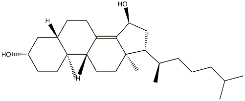 15Α-羟基胆甾烯,26758-45-2,结构式