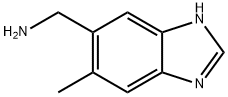 1H-Benzimidazole-5-methanamine,6-methyl-(9CI) 化学構造式