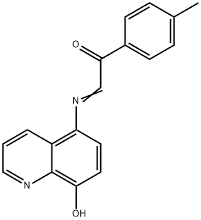 α-[(8-Hydroxy-5-quinolyl)imino]-4'-methylacetophenone Structure