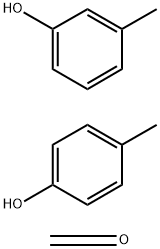 Formaldehyde,polymer with 3-methylphenol and 4-methylphenol Struktur