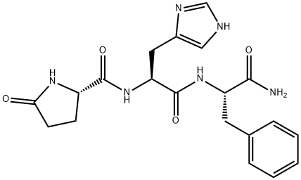 pGlu-L-His-L-Phe-NH2 Structure