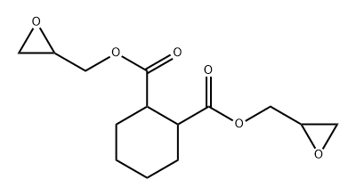 1,2-Cyclohexanedicarboxylic acid, bis(oxiranylmethyl) ester, homopolymer Struktur