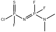 N-(Chlorofluorothiophophinyl)-P-(dimethylamino)-P,P-difluorophosphine imide Struktur