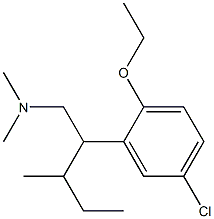 5-Chloro-2-ethoxy-N,N-dimethyl-β-(1-methylpropyl)benzeneethanamine Structure