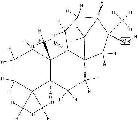 (5α,9α,10β,16R)-Kauran-16-ol Structure