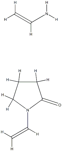 vinylpyrrolidone-vinylamine copolymer Structure