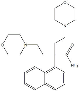 α,α-Bis(2-morpholinoethyl)-1-naphthaleneacetamide 结构式