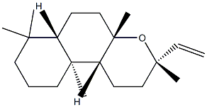 (3S,6aα,10bα)-Dodecahydro-3,4aα,7,7,10aβ-pentamethyl-3β-vinyl-1H-naphtho[2,1-b]pyran Structure