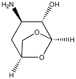 beta-D-arabino-Hexopyranose, 3-amino-1,6-anhydro-3,4-dideoxy- (9CI) Struktur