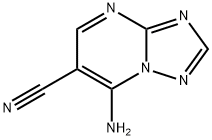 7-amino[1,2,4]triazolo[1,5-a]pyrimidine-6-carbonitrile(SALTDATA: FREE) Struktur