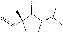 Cyclopentanecarboxaldehyde, 1-methyl-3-(1-methylethyl)-2-oxo-, (1R,3S)-rel- (9CI),286458-58-0,结构式