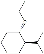 Cyclohexane, 1-ethoxy-2-(1-methylethyl)-, (1R,2S)-rel- (9CI) Struktur