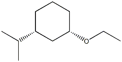 Cyclohexane, 1-ethoxy-3-(1-methylethyl)-, (1R,3S)-rel- (9CI) Structure