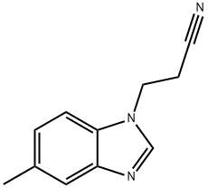 1-Benzimidazolepropionitrile,5-methyl-(8CI) Struktur